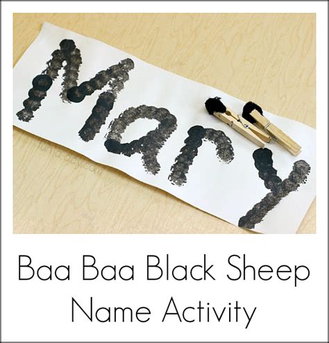 Nursery Rhyme Activities for Baa Baa Black Sheep - Fun-A-Day!