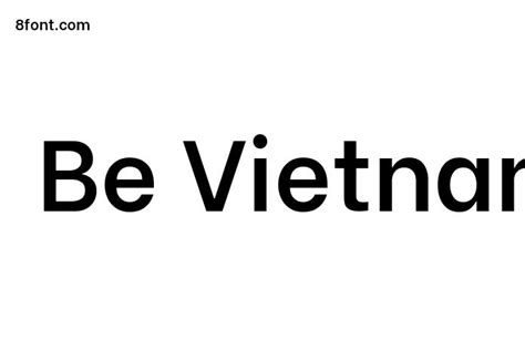 Be Vietnam SemiBold Font - Free Font Download