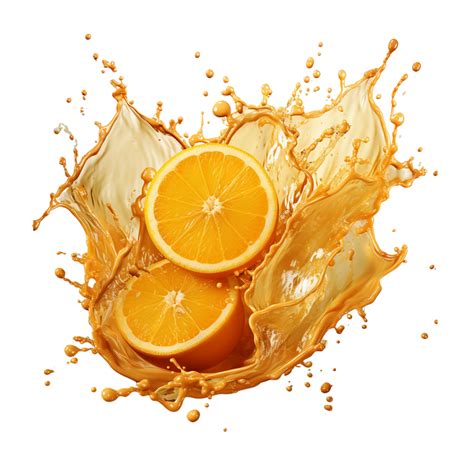 AI generated Orange Juice Splash, Orange Juice Splash Png 41765700 PNG