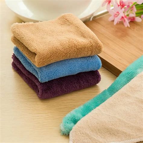 2018 5PCS Anti grease Cloth Bamboo Fiber Washing Towel Magic Kitchen Cleaning Wiping Rags NEW ...