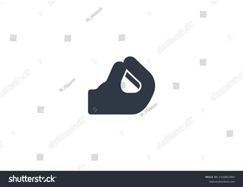 Pinched Fingers Gesture Emoticon Vector Pinched Stock Vector (Royalty ...