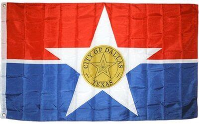 City of Dallas Flag 3x5 ft Seal Emblem Banner Texas TX DFW Star | eBay