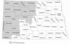 Major oil-producing counties in North Dakota. (from the North Dakota ...