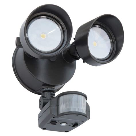 Lithonia Lighting 180 Degree Bronze Motion-Sensing Outdoor LED Security ...