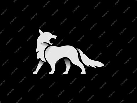 Premium Vector | Minimalist wolf logo