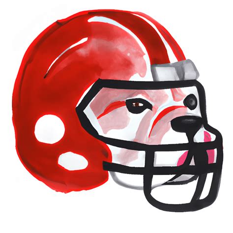 Georga Bulldog Football Helmet PNG · Creative Fabrica