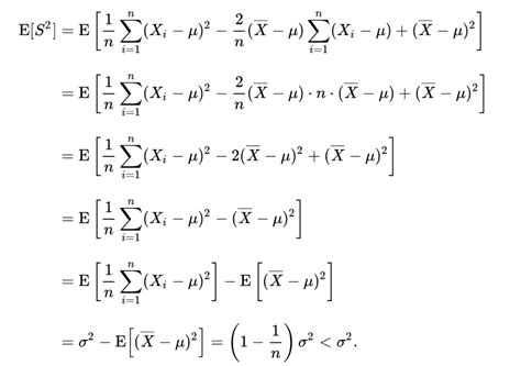 statistics - Bias sample variance proof - Mathematics Stack Exchange