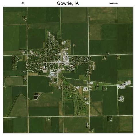 Aerial Photography Map of Gowrie, IA Iowa