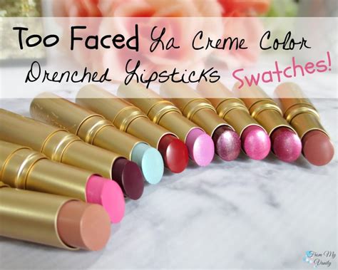 Swatches of the New La Creme Color Drenched Lipsticks - From My Vanity