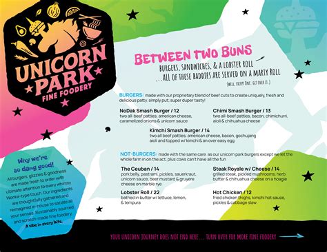 Unicorn Park Menu - Brewhalla