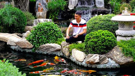 Most Beautiful Backyard Koi Pond of Asia | Garden Designs - Gardening Ace