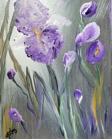 Wild Iris Painting by Margaret King - Fine Art America