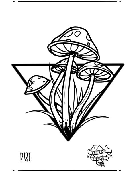 9 Free Forest Tattoo Designs - Tattoo Insider | Mushroom tattoos, Free tattoo designs, Forest ...