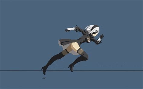 Résultats de recherche d'images pour « nier automata robot » | Anime pixel art, Pixel art ...