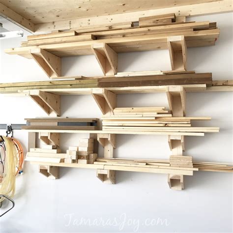 A Simple DIY Garage Lumber Rack that YOU can build! ⋆ Tamara's Joy