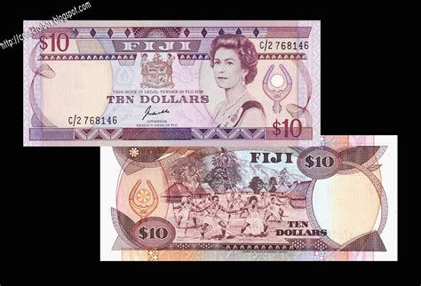 COLLECTORBOX - World banknotes and coins: QE II banknotes - Fiji island