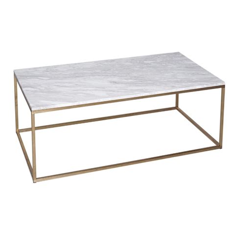 GillmoreSPACE Kensal Marble & Brass Rectangular Coffee Table | Coffee table rectangle, Coffee ...