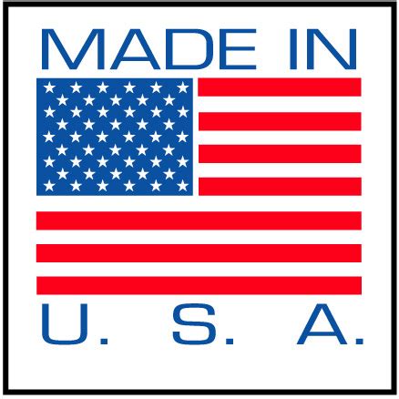 USA flag labels, Made in USA labels, Made in America Labels, Riverside ...