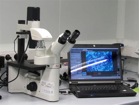 U2-E03. Inverted Microscope Leica DM IL LED with CCD camera - Nanbiosis