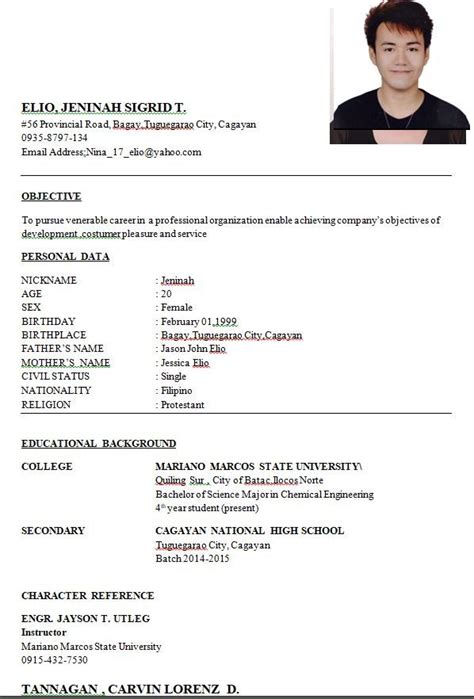 12 examples of resumes { doc } | Resume examples, Simple resume examples, Basic resume examples