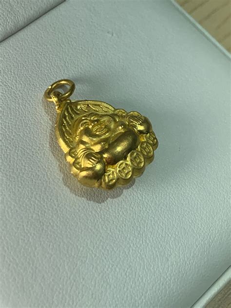 PURE 24K 9999 Gold Pendant Buddha for Necklace. Hollow Inside - Etsy