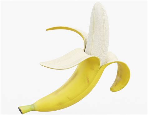 Peeled Banana 02 3D asset | CGTrader