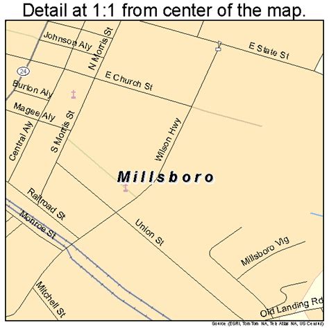 Millsboro Delaware Street Map 1047940