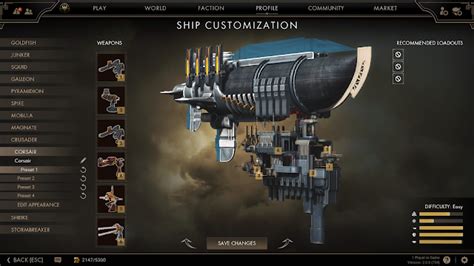 Guns Of Icarus Online: weapons chart | YALNEB