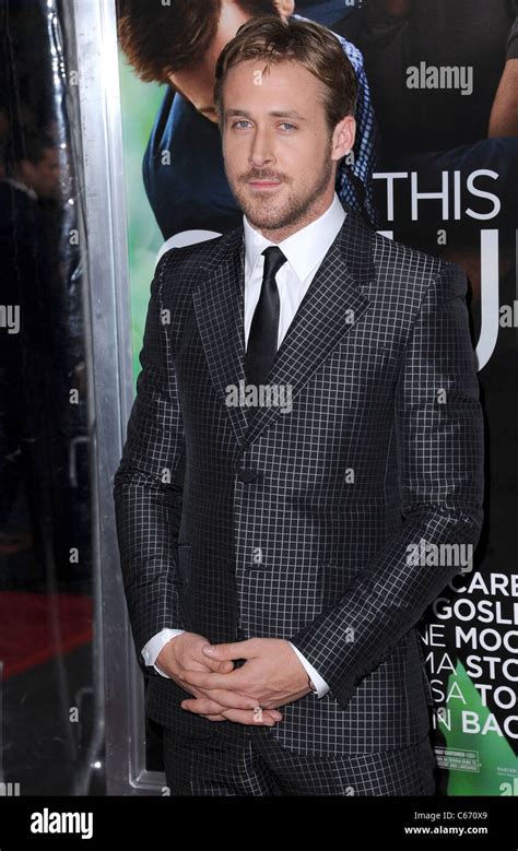 Ryan Gosling (wearing a Gucci suit) at arrivals for Crazy, Stupid, Love. Premiere, The Ziegfeld ...