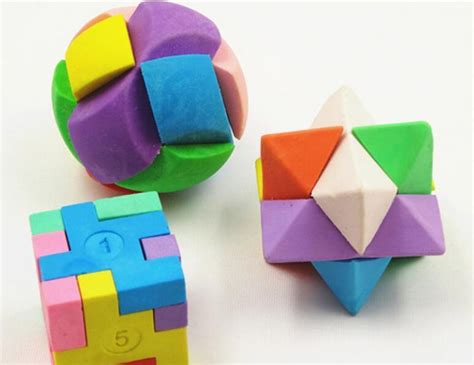 Puzzle Cube Shape 3D Magic Eraser for Student Stationery - China Pencil ...