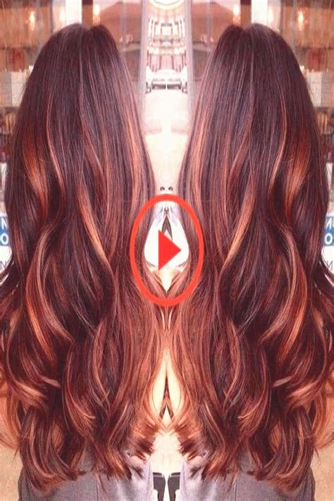 Dark Auburn Hair Color with Caramel Highlights Dark Auburn Hair Color ...