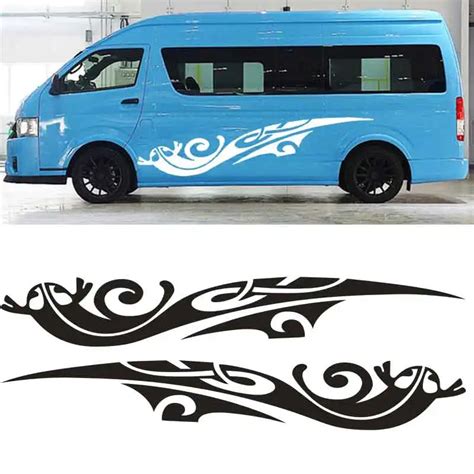 2x 2m Caravan Motorhome Camper Van Vinyl Graphics Stickers Decals Vito Transit yu 25#-in Car ...