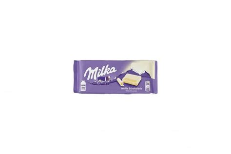 | MILKA WHITE CHOCOLATE BAR 100GR