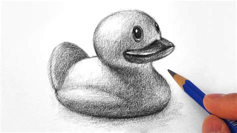 How to Draw and Shade a Rubber Ducky - YouTube