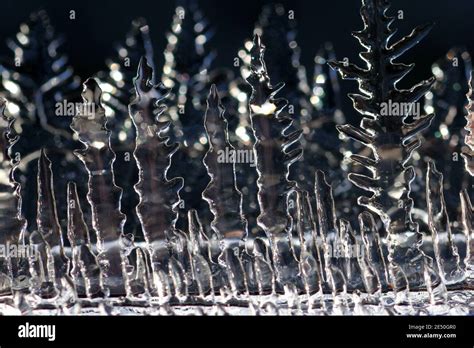 macro ice crystals Stock Photo - Alamy