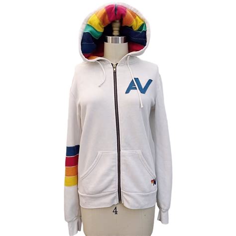 Aviator Nation | Tops | Aviator Nation Rare Rainbow Logo Hoodie Hood ...