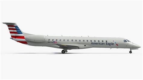 3D Embraer ERJ145 Regional Jet American Eagle - TurboSquid 1769118