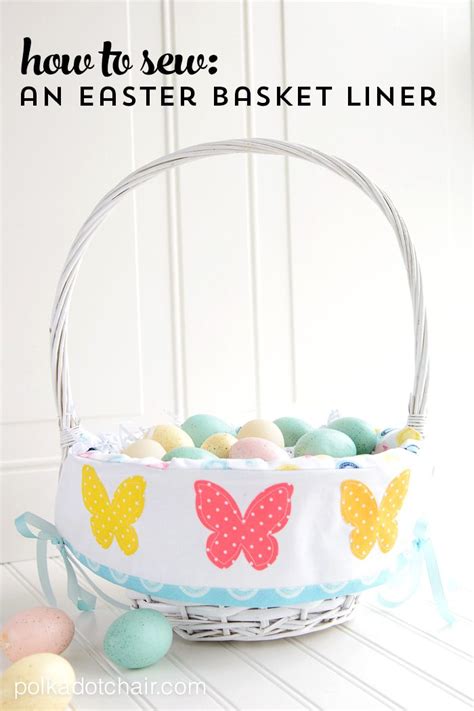Easter Basket Liner Pattern on Polka Dot Chair Sewing Blog