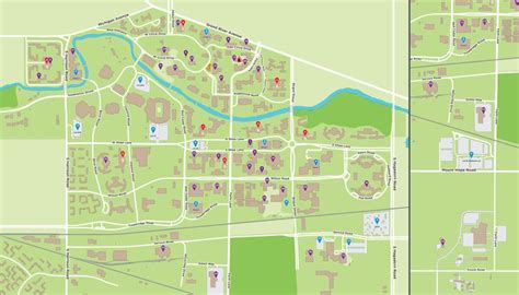 MSU campus map | Campus map, Map, Msu