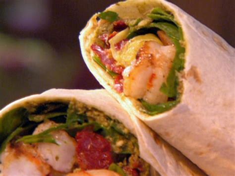 Mediterranean Shrimp Wraps Recipe | Robin Miller | Food Network