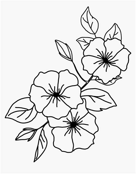 Free Digital Stamps Flowers, HD Png Download - kindpng