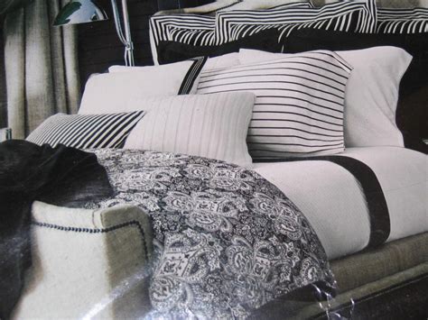 Ralph Lauren Montecito 13P King Duvet Comforter Cover Set Black White Paisley New First Quality