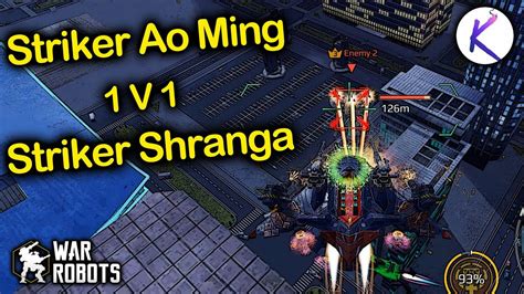 1v1 Ao Ming Sharanga Titan War Robots gameplay WR Robot - YouTube