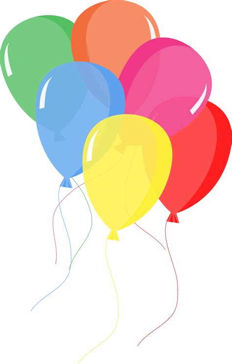 Colorful Balloons clipart. Free download transparent .PNG | Creazilla