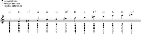 D Tin Whistle Finger Chart