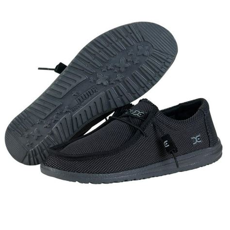 Hey Dude - Hey Dude Men's Wally L Sox Shoe-Black-14 - Walmart.com - Walmart.com