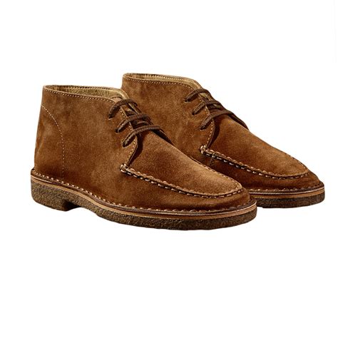 Drake's - Brown Crosby Moc-Toe Chukka Suede Boots | Baltzar