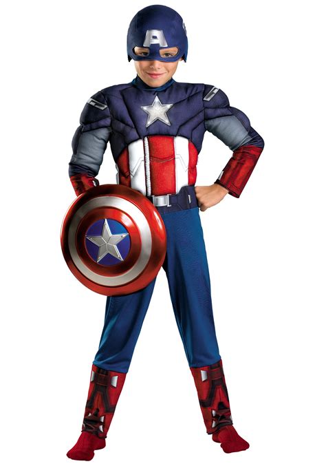 Kids Light-Up Captain America Costume - Child Avengers Costumes