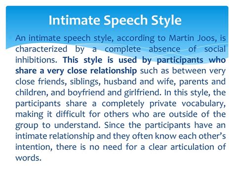 Speech Style Oral Communication - Soalandeal