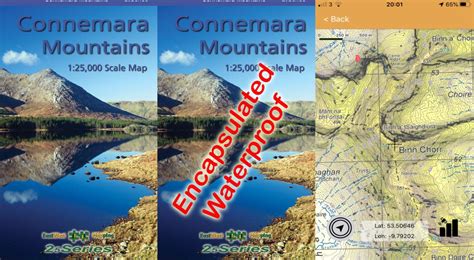 Connemara Mountains Map - EastWest Mapping